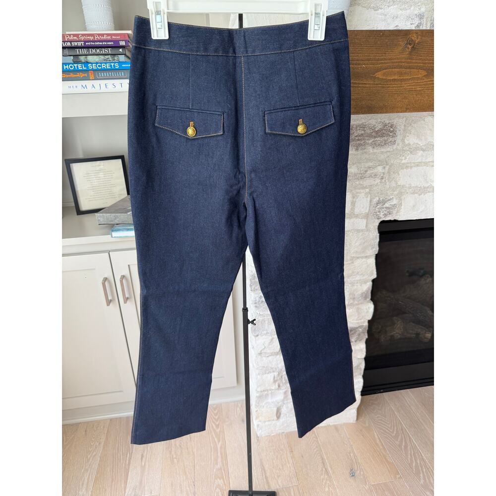 Veronica Beard Women's Dark Oxford Tani Pants Size 8 - Picture 6 of 9